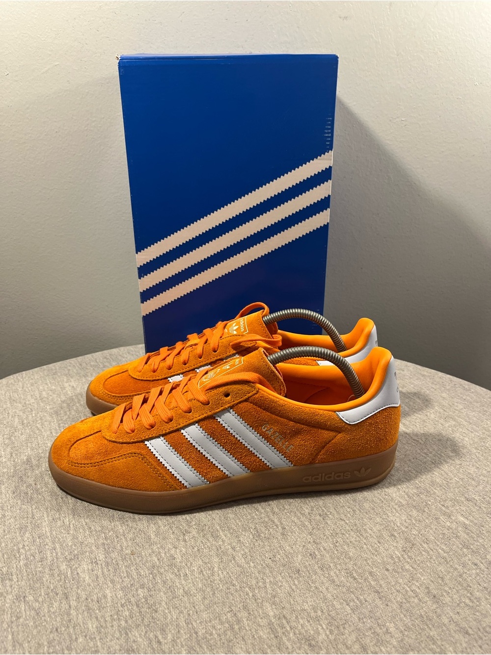 Adidas Gazelle Indoor Unity Orange Crystal Sky Supplier Colour Men Size 9 IH9640 - Picture 4 of 12